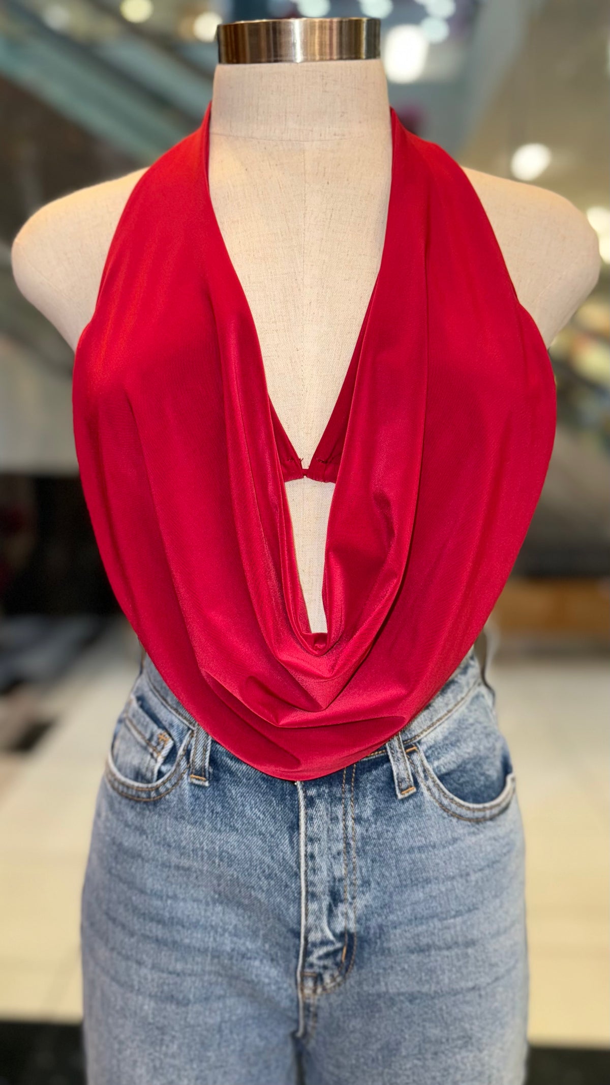 SENSUAL DRAPE HALTER TOP | CS Clothing L.A.