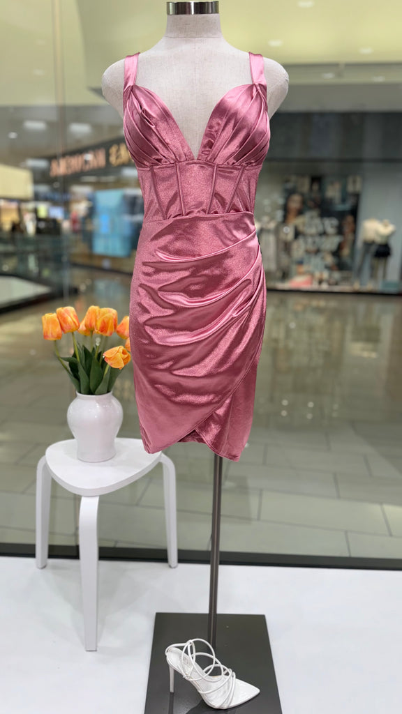 ARTEMIS SATIN MINI DRESS | CS Clothing L.A. ARTEMIS SATIN MINI DRESS | CS Clothing L.A.