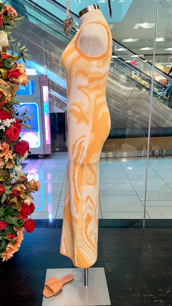 Clothes Ripple YELLOW RIPPLE LONG DRESS | CS Clothing L.A.